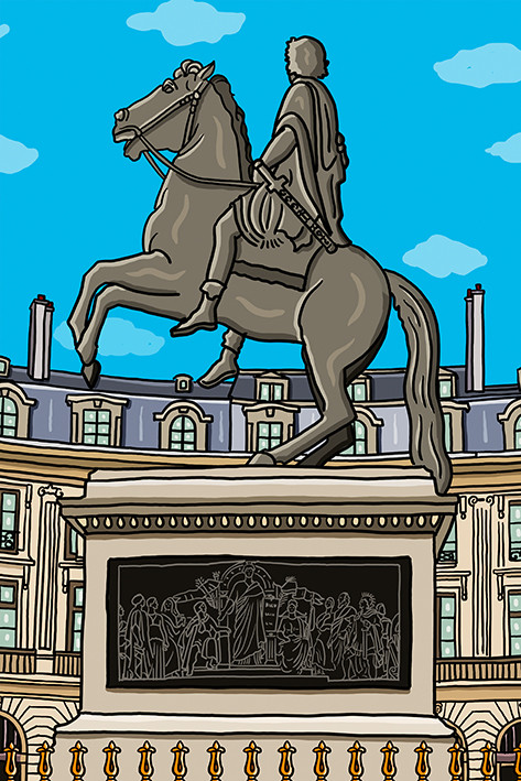 Place des Victoires par antoine meurant