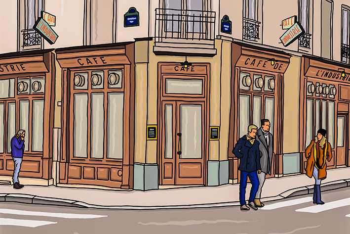 café de l'Industrie par antoine meurant
