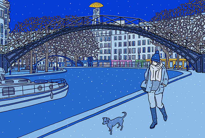 Le canal en hiver par antoine meurant