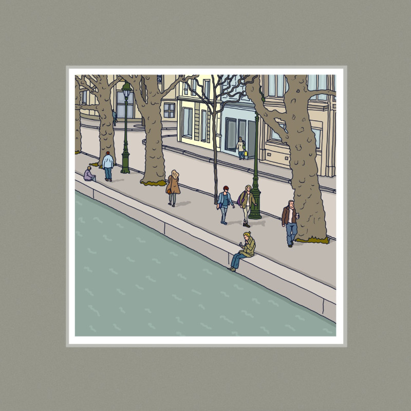 Le Canal en hiver par antoine meurant