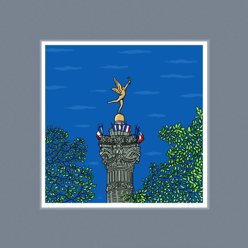 Le Génie de la bastille par antoine meurant