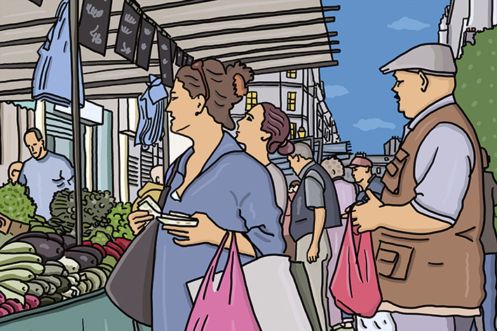 les légumes du marché